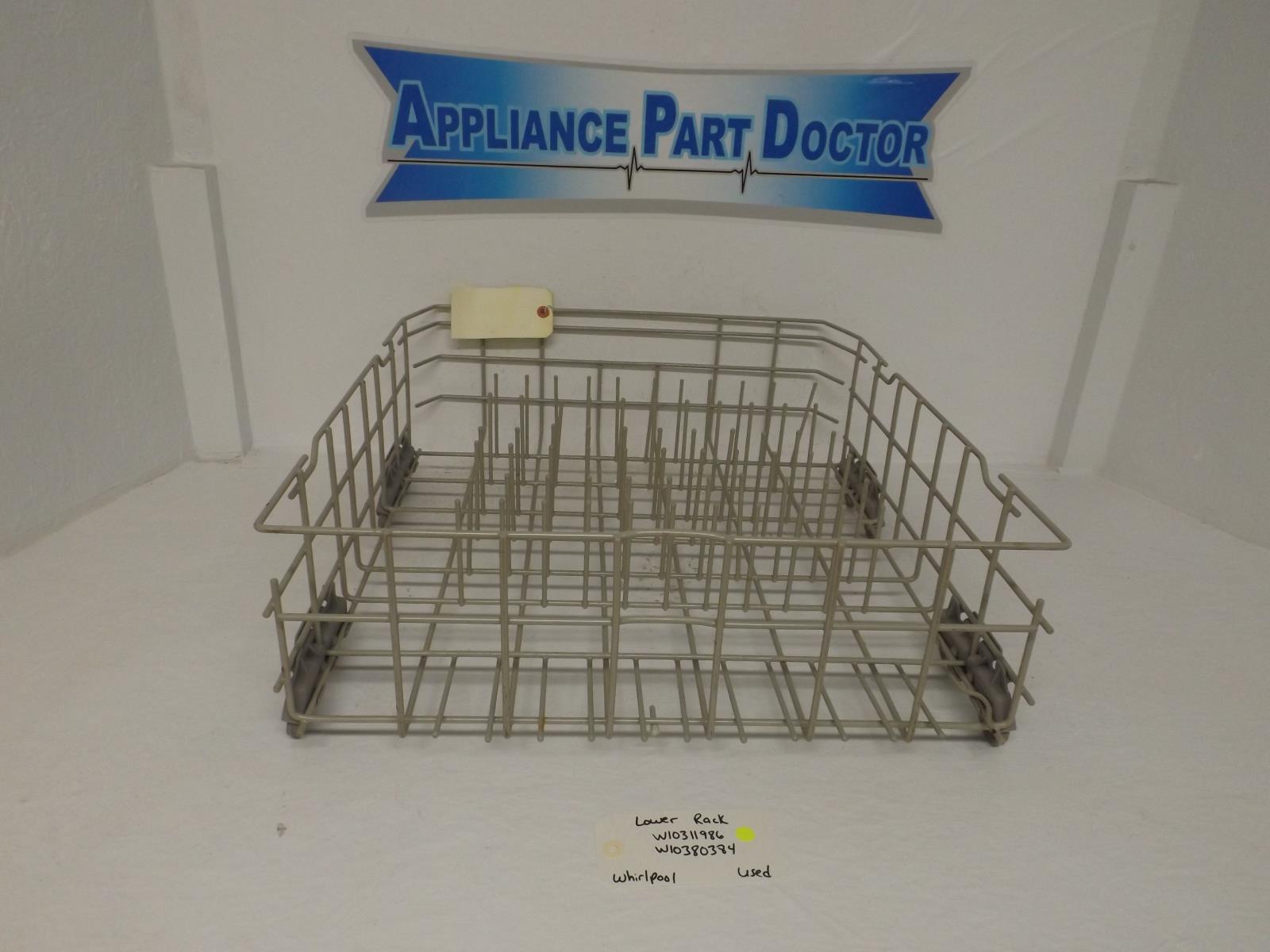 Whirlpool Dishwasher W10311986 W10380384 Lower Rack Used Whirlpool Dishwasher W10311986 W10380384 Lower Rack Used